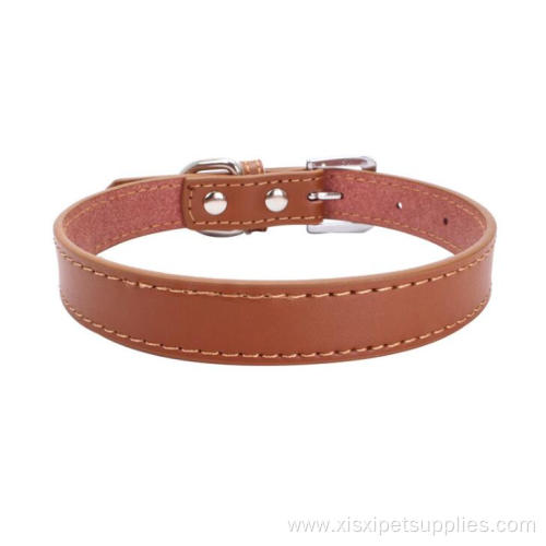 Eco-friendly Colorful High Quality Luxury Leather Dog Collar